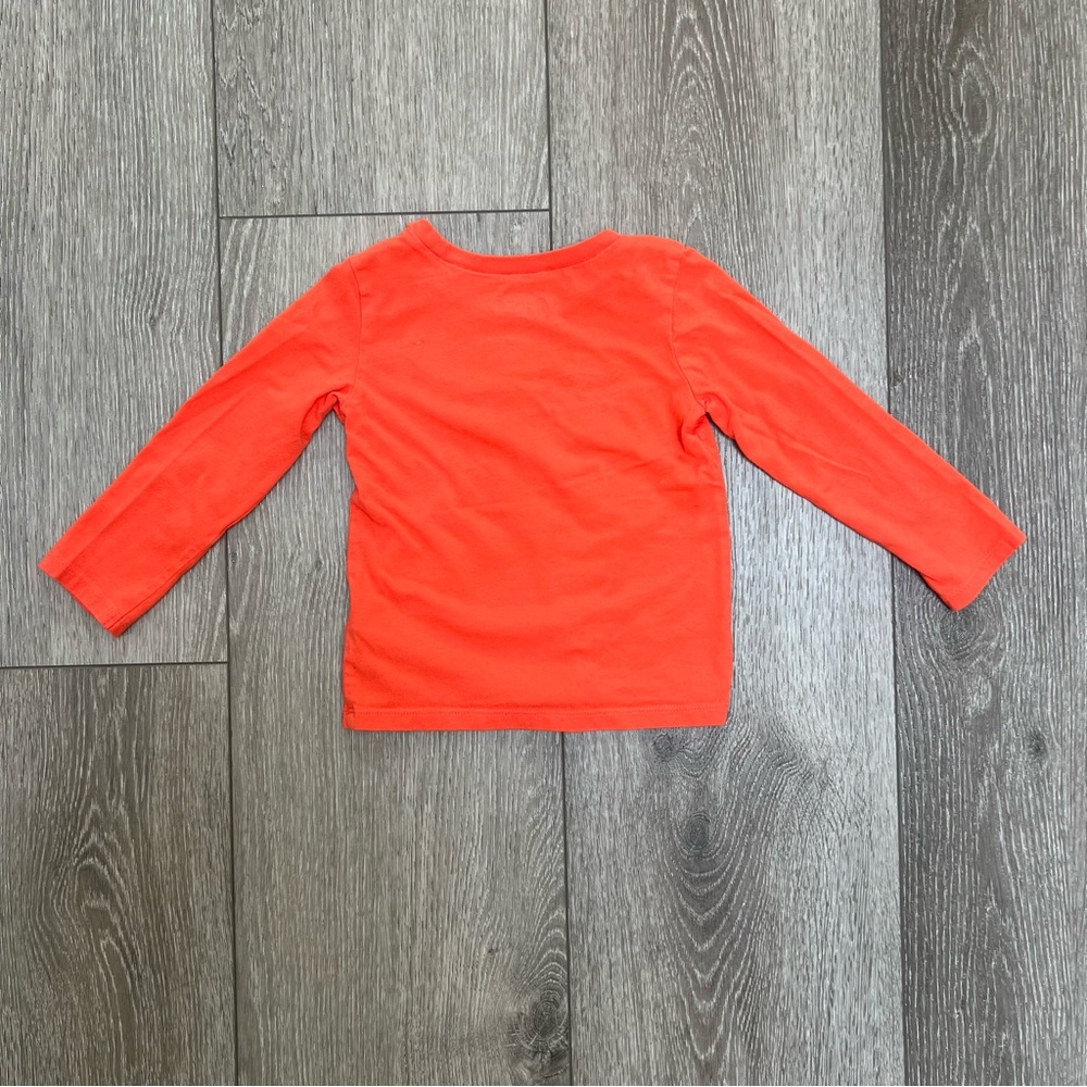 OSHKOSH LONG SLEEVE HALLOWEEN SHIRT ORANGE 2T - Picture 6 of 6